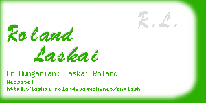 roland laskai business card